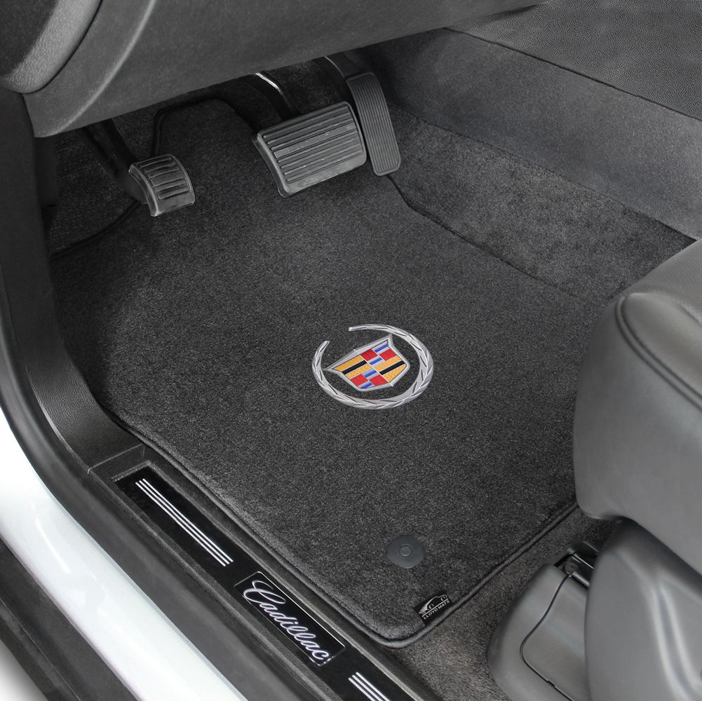 Lloyd Mats Car Floor Mat Cadillac Logo for Cadillac 2011-2015 CTS - Ebony - Picture 2 of 14